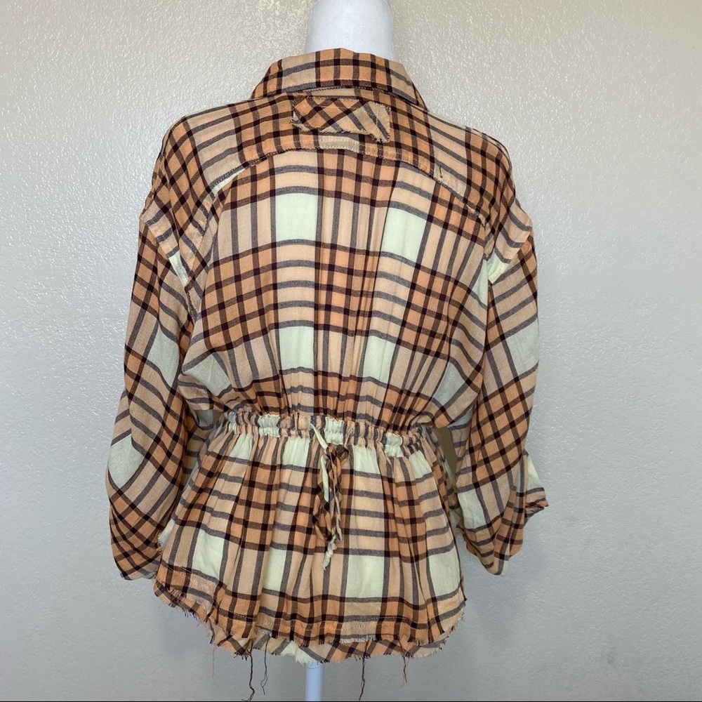 We the Free Pacific Dawn Plaid Shirt XS NWT - Picture 9 of 12